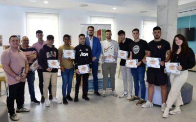 Entrega de diplomas del curso de socorrismo acuático en aguas abiertas